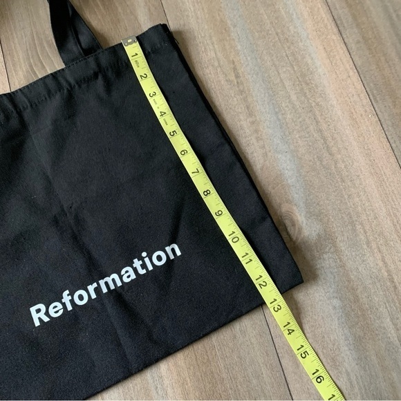 Reformation canvas tote shopper bag black small - Picture 3 of 3